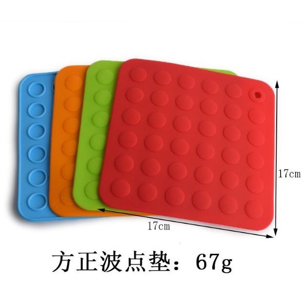 1pcs Heat Resistant Placemat Thicken Round Silicone Mat Cup Coaster Nonslip Bowl Pot Holder Table Placemat Access(2941L) - Image 2