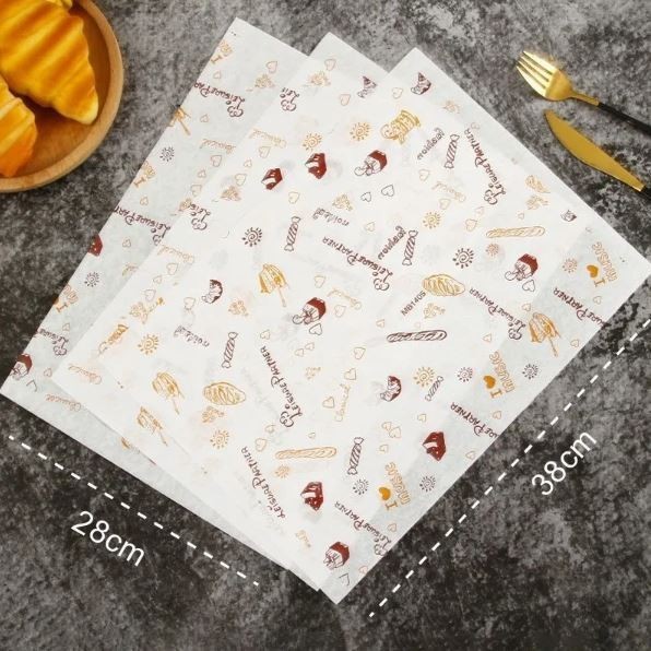 20Pcs/Lot Wax Paper Food Grade Grease Paper Food Wrappers Wrapping Paper For Bread Sandwich Burger Fries Oilpaper(2478L) - Image 11
