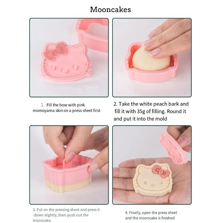 8pcs/Set Sanrio Cookie Mold Hello Kitty Kuromi Snoopy Pikachu Cartoon 3D Fruit Cutter Model Toys Kitchen Party (3011L) - Image 5