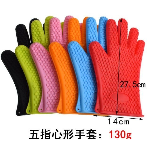 Baking Silicone Microwave Oven Gloves BBQ Grill Gloves Heat Resistant Oven Mitts Kitchen Gadgets Kitchen Access(2939L) - Image 8