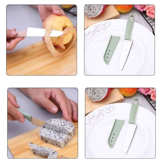 Portable Stainless Steel Knife Potato Bread Camping Cutter Fruit Vegetable Knife Household Kitchen (2981L) - Image 5