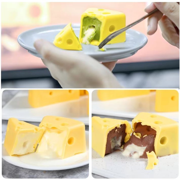 Non-Stick Cheese Shaped Cake Mold For Baking Dessert Ring Art Mousse Silicone 3D Mould Silikonowe Mould Tools(3024L) - Image 2