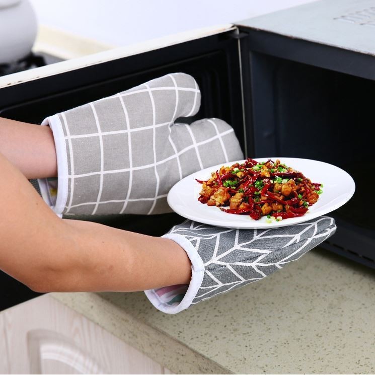 1pcs Heat-insulating Gloves, Anti-scald Microwave Gloves, High Temperature Resistant Kitchen Baking Oven Gloves (2985L) - Image 6
