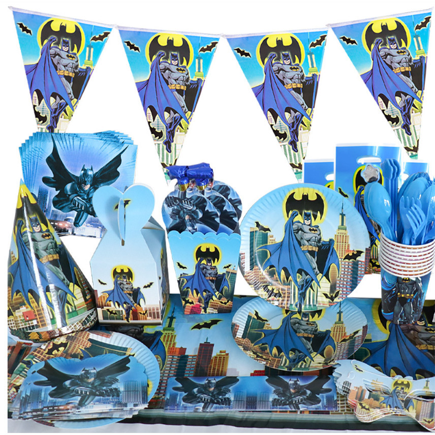 10pcs/lot Birthday Party Decoration Paper Cups Plates Backdrop Tableware For Kids 纸盘派对餐具装饰 (2955L) - Image 3