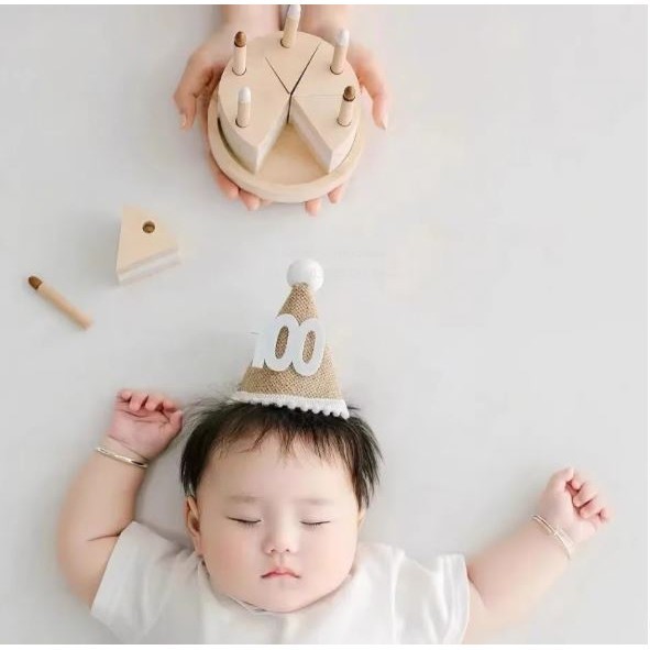 Ins Crown Happy Birthday Hat for Kids Durable Felt Fabric Celebration Headband Decorations Baby Birthday Party(2965L) - Image 2