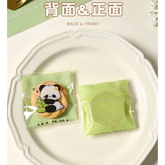 100pcs/lot Cute Panda four in one Gift OPP Bags Plastic Self-adhesive Candy Cookies Biscuits Packaging Bags Party(3020L) - Image 6
