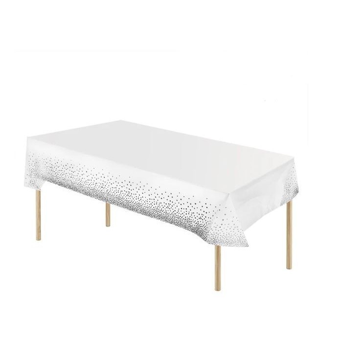 137*183cm Rose Gold /Silver/Gold Dot Gilded Tablecloth Disposable Tablecloth Kid Birthday Party Baby WeddingDecor(2969L) - Image 7