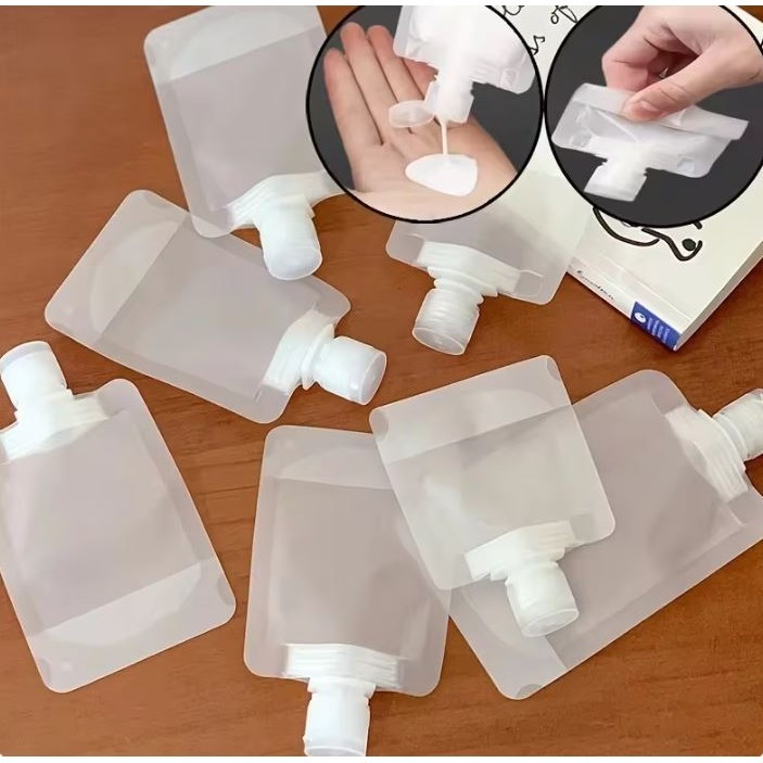 2pcs Travel Lotion Body Wash Shampoo Split Bag 100ml Portable Facial Cleanser Travel Disposable Cosmetic 分装袋 (2991L) - Image 2