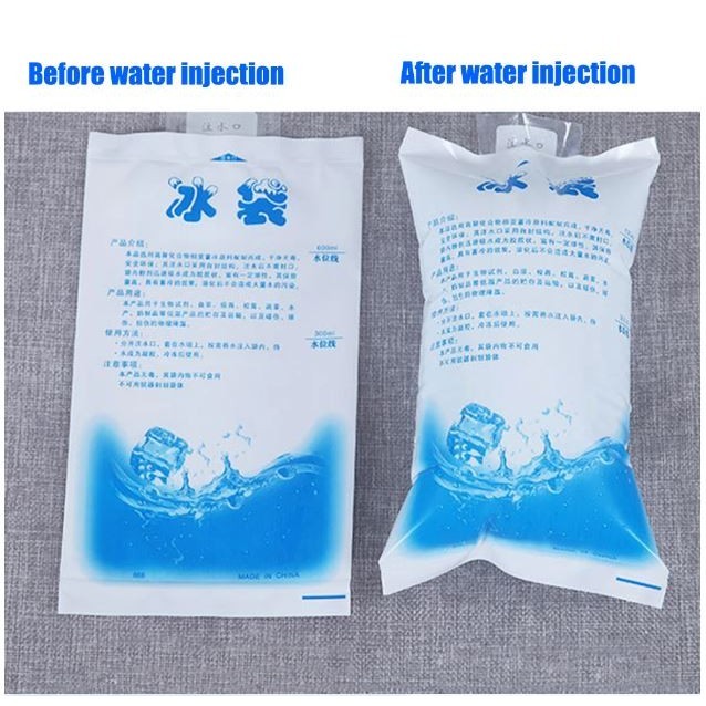 1pc Reusable Ice Pack Water Injection Gel Dry Cooler Bag Icing Bags Cold Compress Refrigerate Food 加厚注水冰袋 (3008L) - Image 5