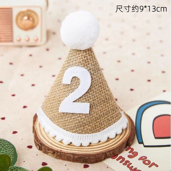 Ins Crown Happy Birthday Hat for Kids Durable Felt Fabric Celebration Headband Decorations Baby Birthday Party(2965L) - Image 5
