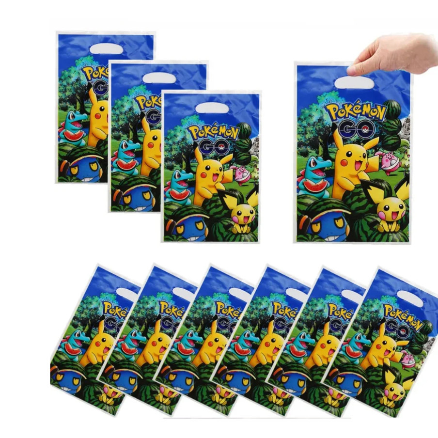 10pcs Cute Cartoon Gift Bags Birthday Party Decoration Goody Biscuit Package Candy Kids Gifts for Baby Shower 回礼袋(2968L) - Image 2