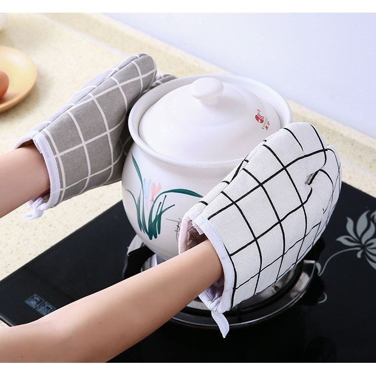 1pcs Heat-insulating Gloves, Anti-scald Microwave Gloves, High Temperature Resistant Kitchen Baking Oven Gloves (2985L) - Image 4