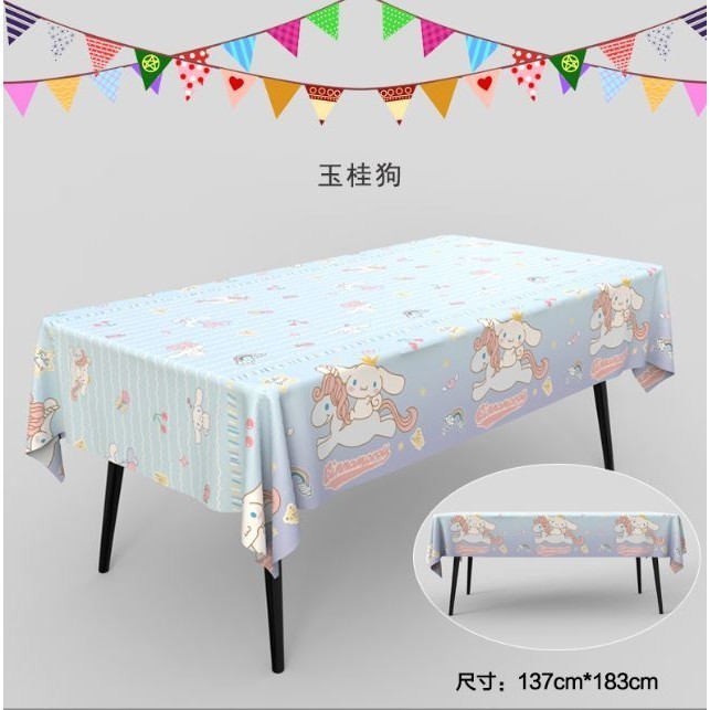Sanrio Kuromi Super Hero Birthday Party Tablecloth Oil-proof Waterproof Atmosphere Sense Cartoon Melody Decor (2966L) - Image 11