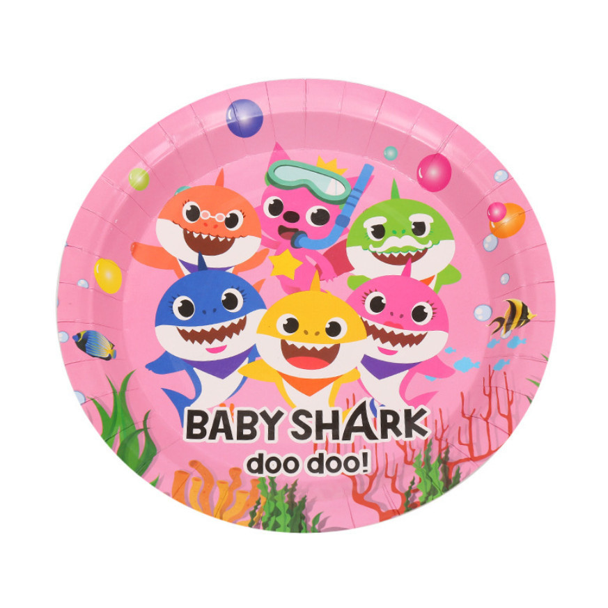 10pcs/lot Birthday Party Decoration Paper Cups Plates Backdrop Tableware For Kids 纸盘派对餐具装饰 (2955L) - Image 12