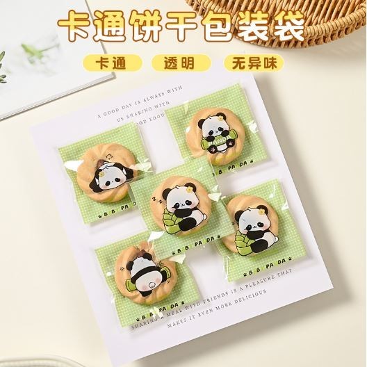 100pcs/lot Cute Panda four in one Gift OPP Bags Plastic Self-adhesive Candy Cookies Biscuits Packaging Bags Party(3020L) - Image 3