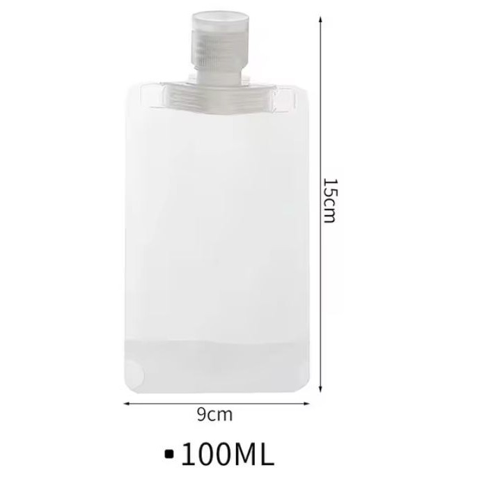 2pcs Travel Lotion Body Wash Shampoo Split Bag 100ml Portable Facial Cleanser Travel Disposable Cosmetic 分装袋 (2991L) - Image 10
