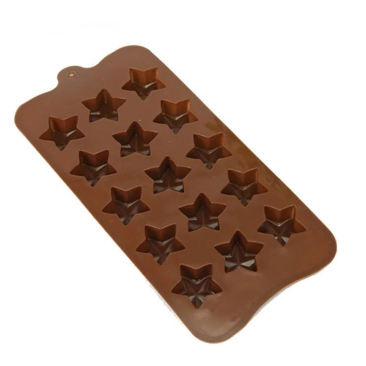 Five-pointed Star Silicone Ice Tray DIY Handmade Candy Chocolate Mold Three-dimensional Fondant Baking Shape (2943L) - Image 5