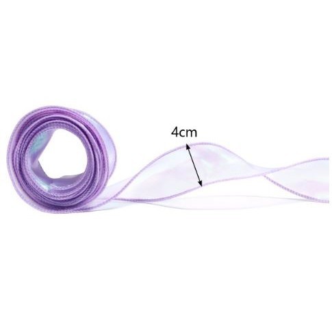 4cm/10 yards Fancy Fishtail Ribbon DIY Headpiece Hair Bow Flower Wrap Bouquet wave yarn gift wrap(2963L) - Image 3