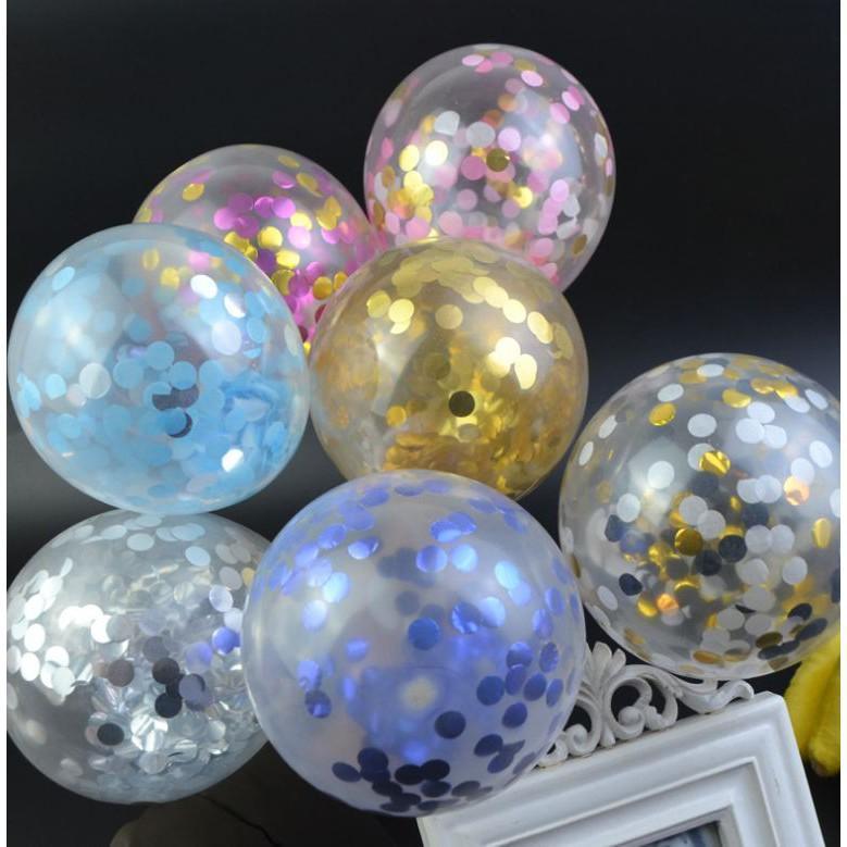 1set 5inch Confetti Balloon Cake Topper Decoration With Paper Straw Without Ribbon Table - Image 2