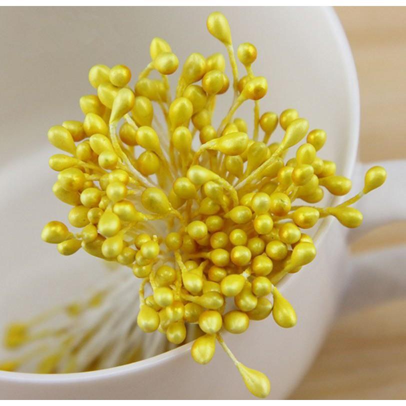 Artificial Flowers Pearl Flower Core Stud Gypsum Flower Core DIY Manual Screen A - Image 8
