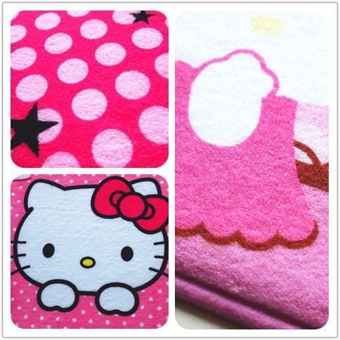 40x60cm Coral Printing Absorbent Sponge Rug Pad Door Mat Cartoon hello Ketty - Image 7