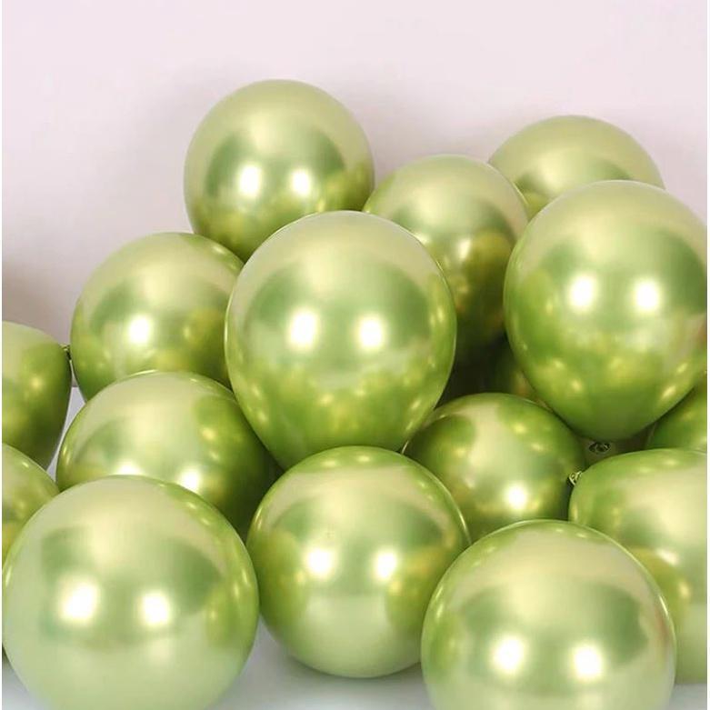 100pcs 12inch Glossy Metal Pearl Latex Balloons Rose Gold Thick Chrome Metallic Helium Air Balls Globos (1402L) - Image 8