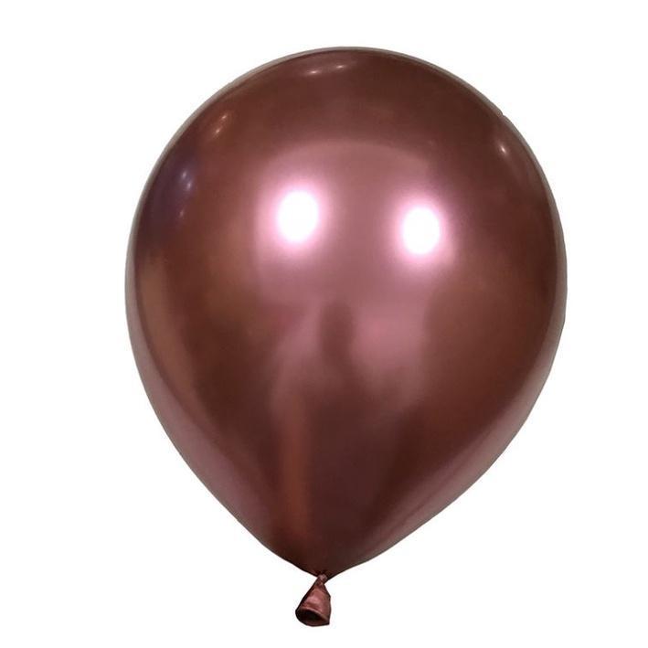 100pcs 12inch Glossy Metal Pearl Latex Balloons Rose Gold Thick Chrome Metallic Helium Air Balls Globos (1402L) - Image 17