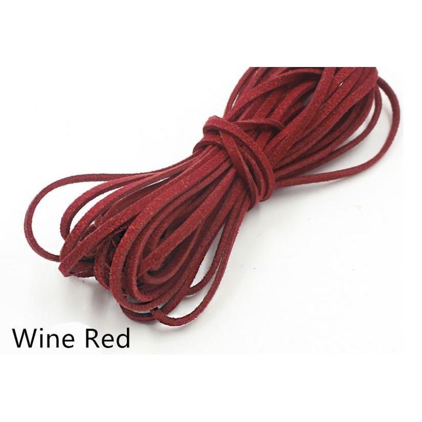 50Yards 2mm Thread Tassel Bouquet Packing Material Rope Multi-colorsFlatFauxSuedeKoreanLeatherCord for Necklaces (1573L) - Image 20