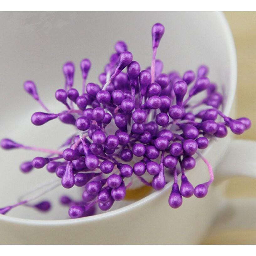 Artificial Flowers Pearl Flower Core Stud Gypsum Flower Core DIY Manual Screen A - Image 3