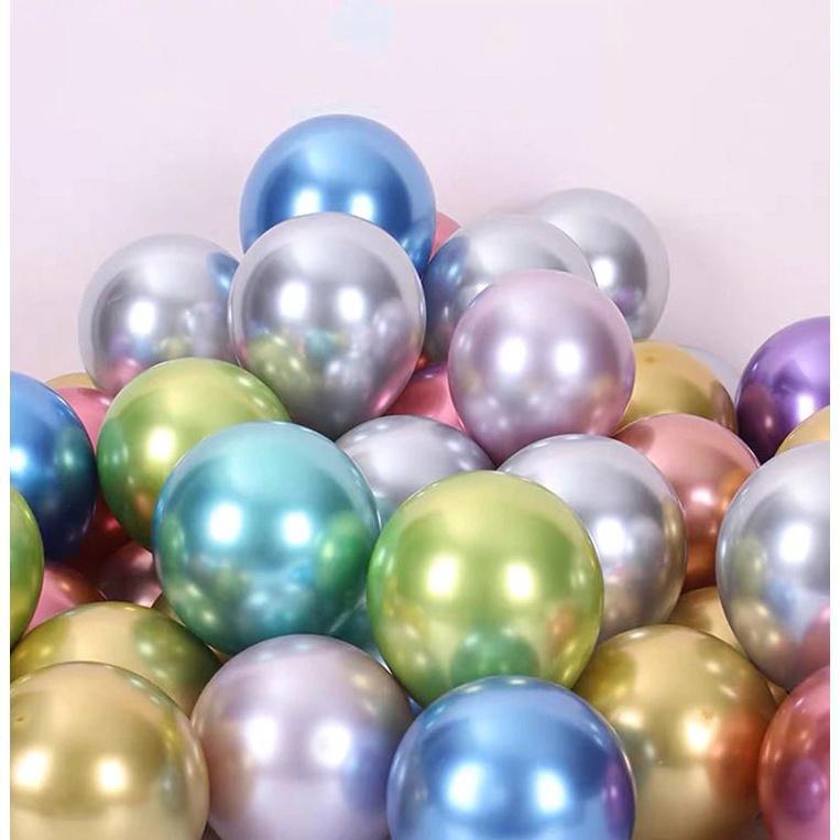 100pcs 12inch Glossy Metal Pearl Latex Balloons Rose Gold Thick Chrome Metallic Helium Air Balls Globos (1402L) - Image 3