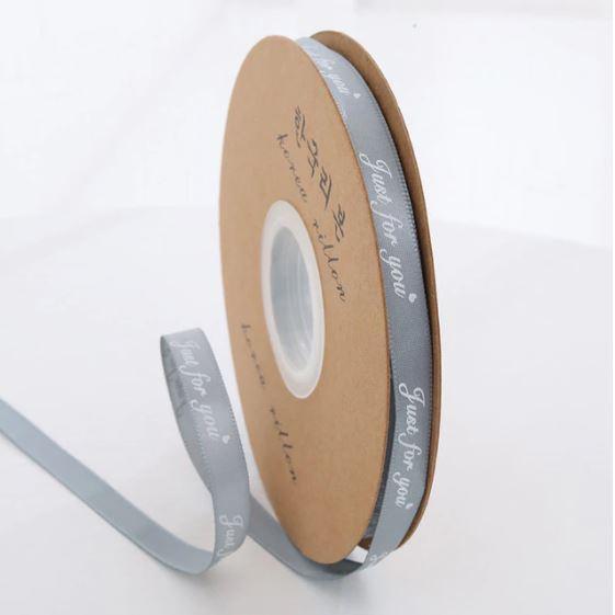 45m 1cm ''Just For You'' Printed Polyester Ribbon for Wedding Party Decorations DIY Handmade Christmas Bow Craft (1206L) - Image 18