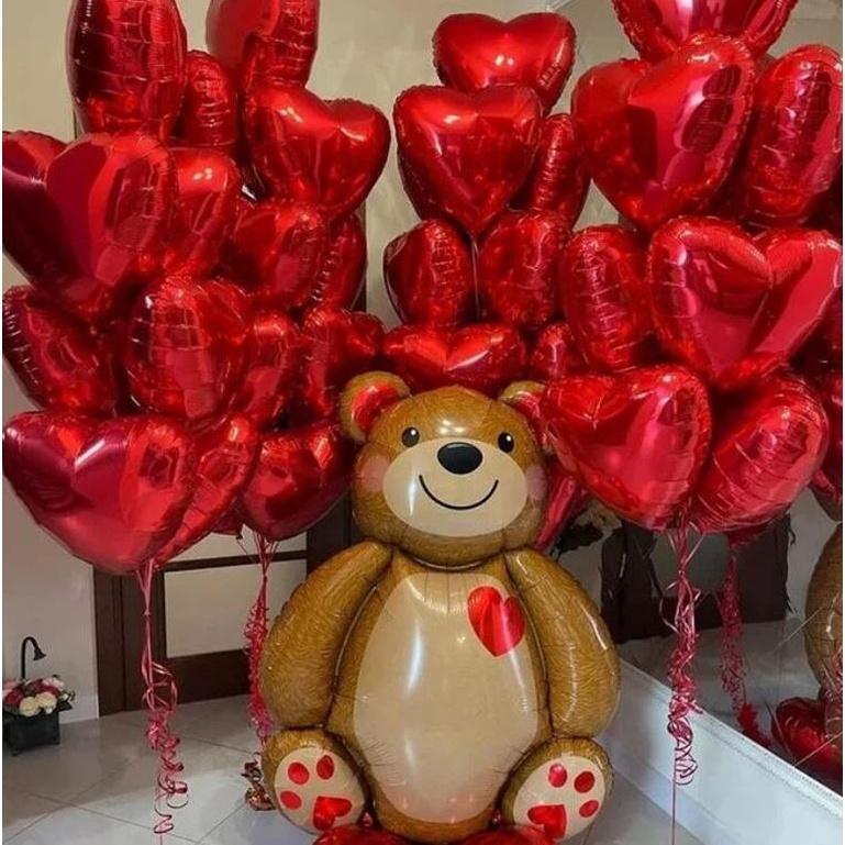 Big Bear Aluminum Film Balloon Large Size Cartoon Bear Party For Children Birthday Wedding Anniversary Party (1866L) - Image 2