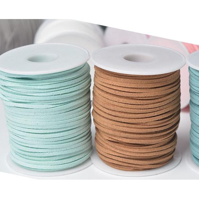 50Yards 2mm Thread Tassel Bouquet Packing Material Rope Multi-colorsFlatFauxSuedeKoreanLeatherCord for Necklaces (1573L) - Image 5