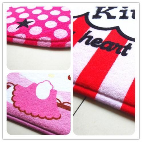 40x60cm Coral Printing Absorbent Sponge Rug Pad Door Mat Cartoon hello Ketty - Image 8