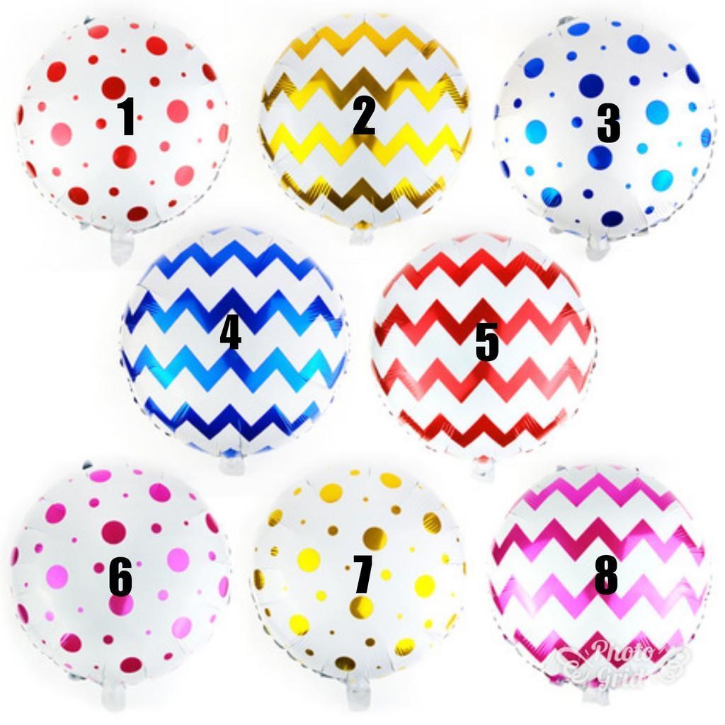 New 18-inch Corrugated Dot Aluminum Balloon
