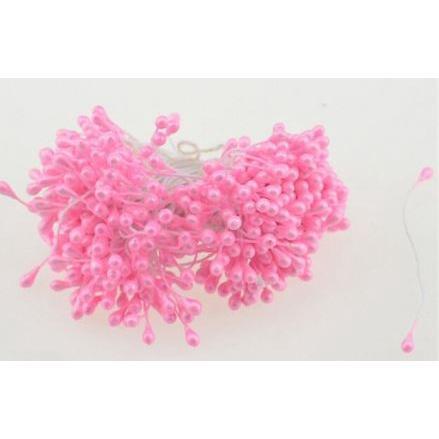 50pcs 3mm-5mm Double Heads DIY Artificial Mini Pearl Flower Stamen Red Silver Floral Stamen Hand Scrapbook 珠光花芯 (1587L) - Image 13
