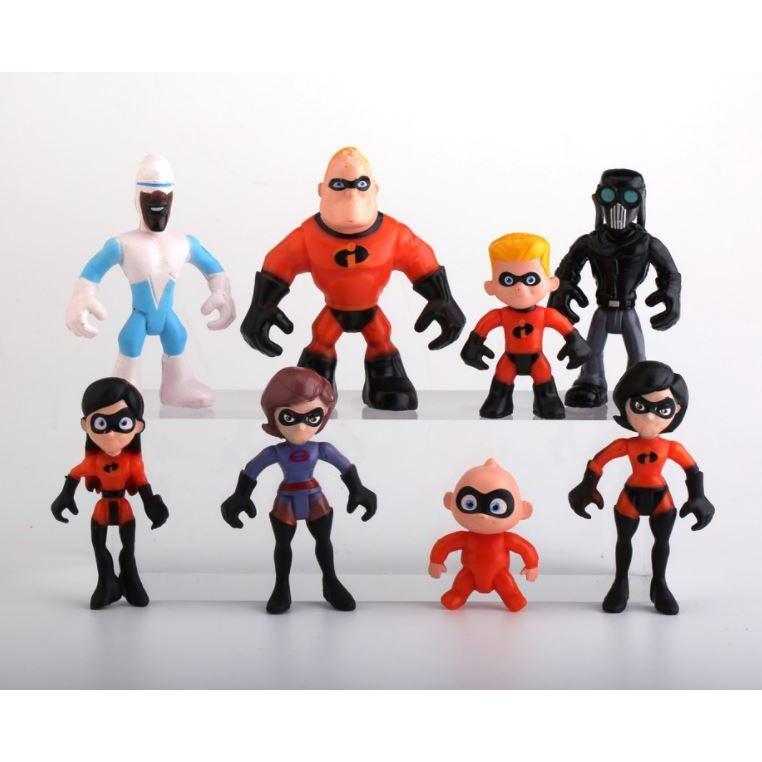 The Incredibles 2 Mr. Incredibles Elastigirl Dash Jack-jack Parr Mini PVC Figures(962L) - Image 10