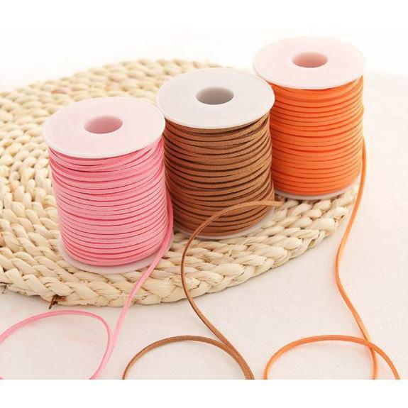 50Yards 2mm Thread Tassel Bouquet Packing Material Rope Multi-colorsFlatFauxSuedeKoreanLeatherCord for Necklaces (1573L) - Image 6