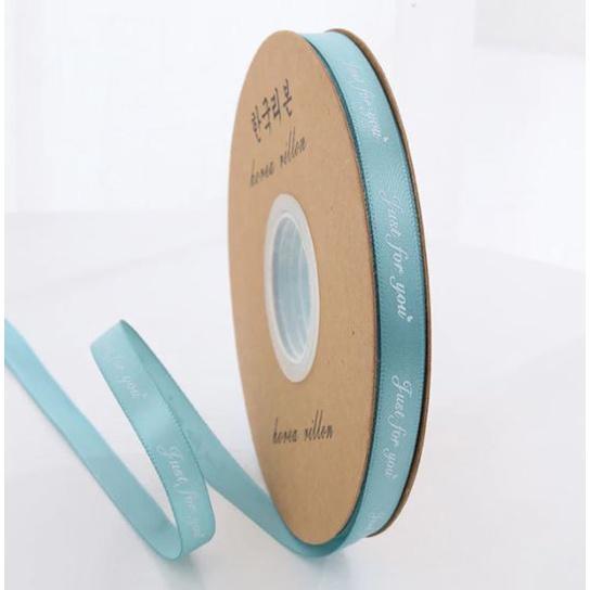 45m 1cm ''Just For You'' Printed Polyester Ribbon for Wedding Party Decorations DIY Handmade Christmas Bow Craft (1206L) - Image 12