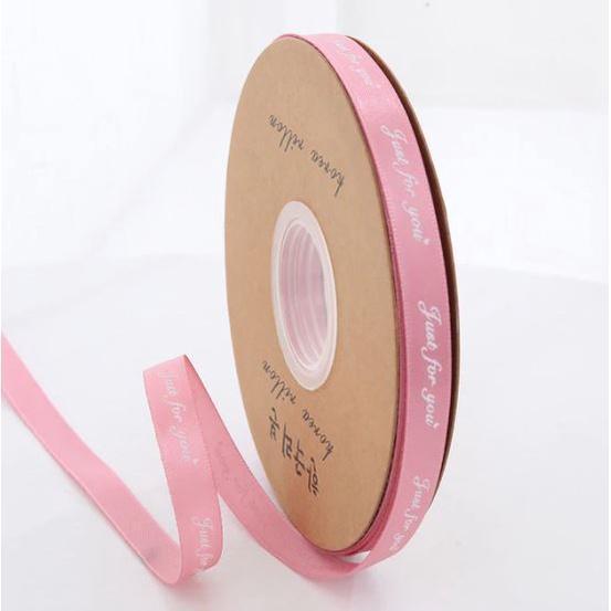 45m 1cm ''Just For You'' Printed Polyester Ribbon for Wedding Party Decorations DIY Handmade Christmas Bow Craft (1206L) - Image 14