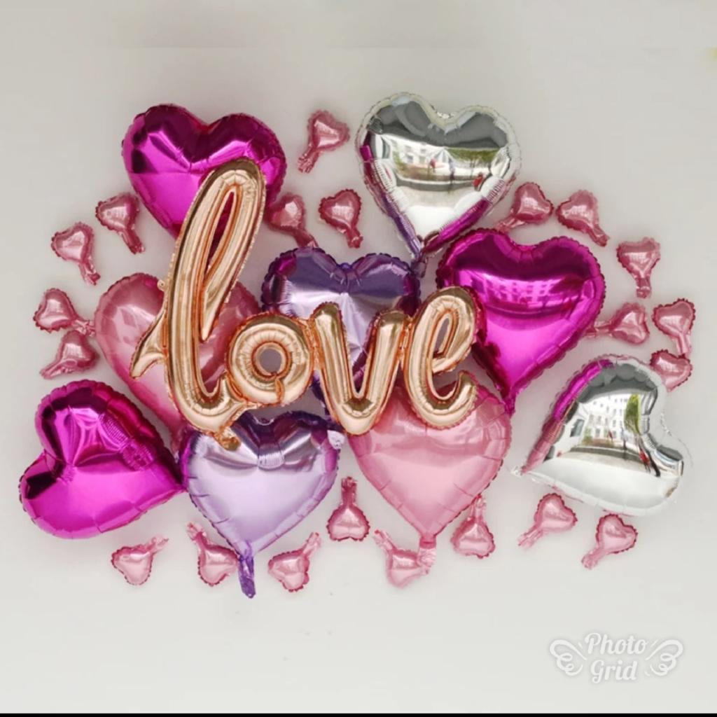Medium LOVE Letter Balloons Wedding Decorative Aluminum Film Foil Balloon for Weddings