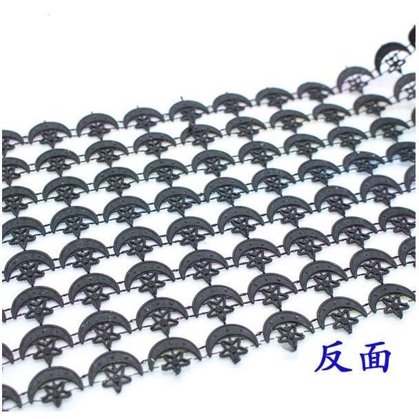 1yard Moon shape mesh drill row drill Clothing accessories Christmas festival decoration accessories(1810L) - Image 6