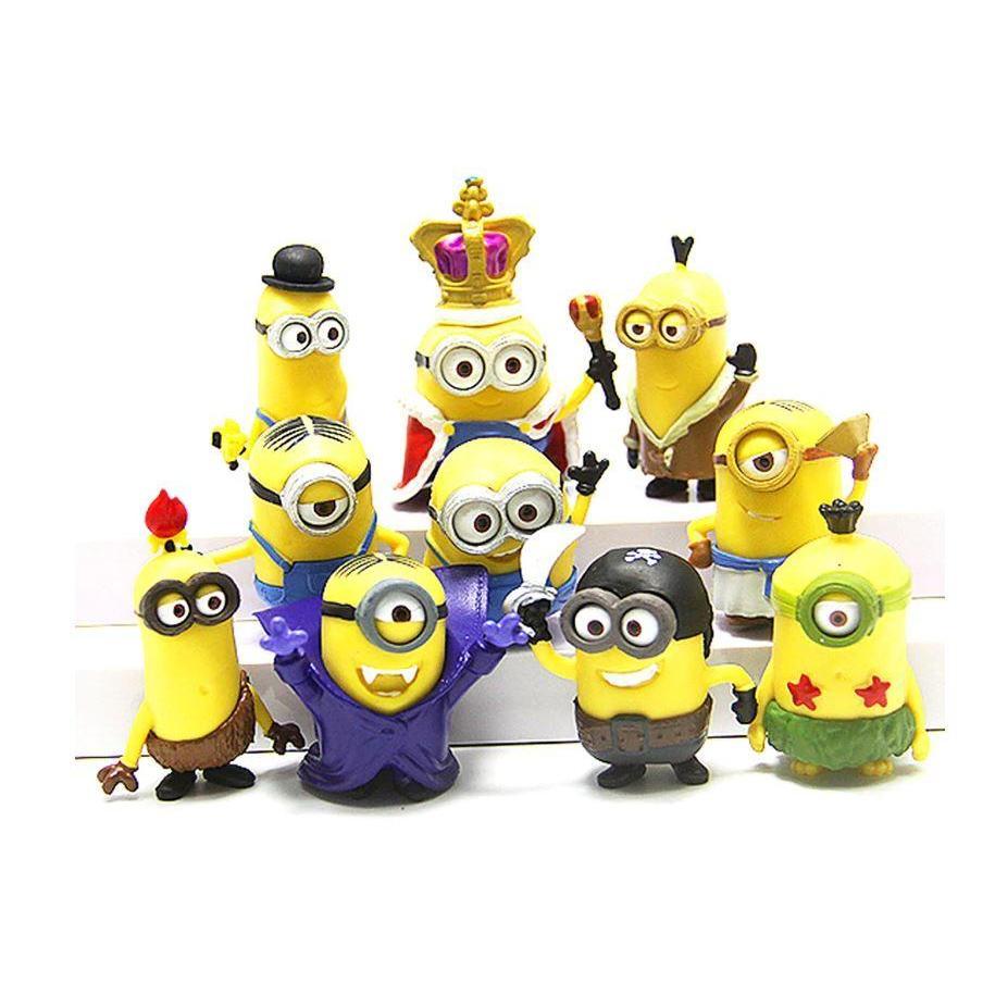 Minion Miniature Figurines Toys Cute Lovely Model Kids Toys PVC Anime Children Figure gift for the children (938L)
