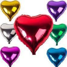 10-inch heart-shaped and star-shaped aluminum balloons