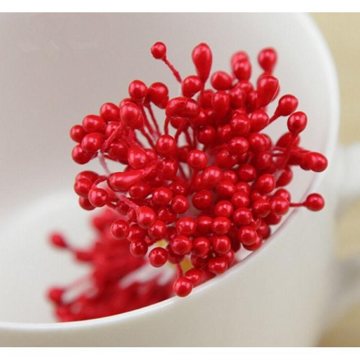 Artificial Flowers Pearl Flower Core Stud Gypsum Flower Core DIY Manual Screen A - Image 4